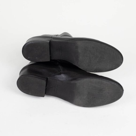 Aquatalia Ulyssa Leather Boots Pebble Black Ankle Boots Bootie Side Zip Size 7.5 - Picture 8 of 11